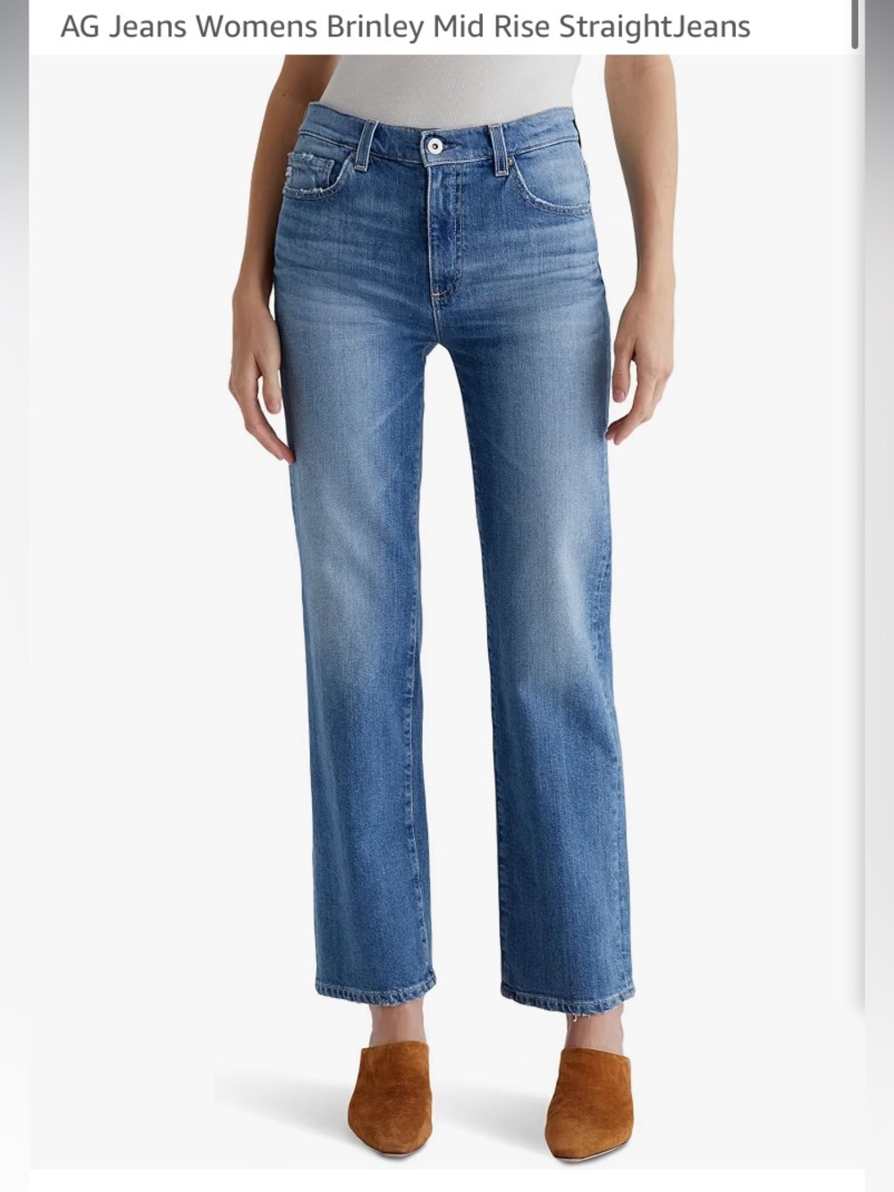 AG jeans . Women’s 30 , Brinley , mid rise straight